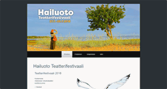 Desktop Screenshot of hailuototeatterifestivaali.com